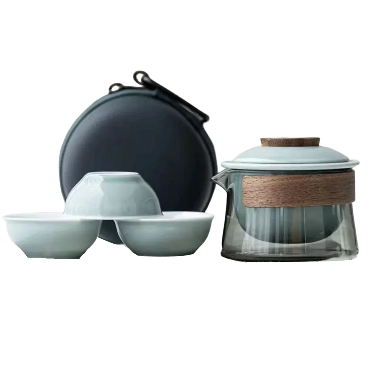 1 Bowl 3 Cups Tea Cup Set Household Tea Making Travel Tea Set Outdoor Portable Bag Chinese Tea Set Supplies, D
1 Bowl 3 Cups Tea Cup Set Household Tea Making Travel Tea Set Outdoor Portable Bag Chinese Tea Set Supplies, D