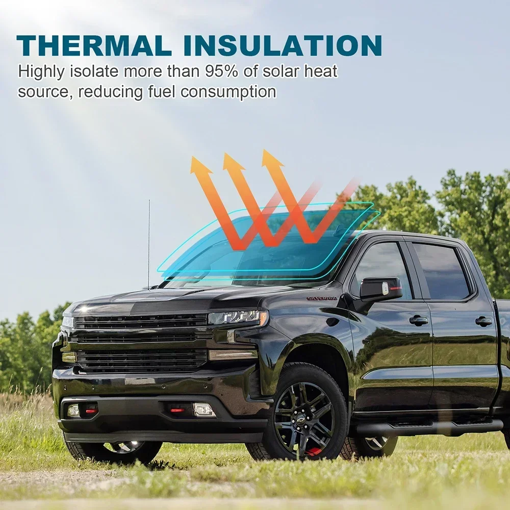 For Chevrolet Silverado 1500 2019-2024 Black Car Window Foils Tint Film Exterior Accessories Solar UV Protection Privacy Sticker
For Chevrolet Silverado 1500 2019-2024 Black Car Window Foils Tint Film Exterior Accessories Solar UV Protection Privacy Sticker