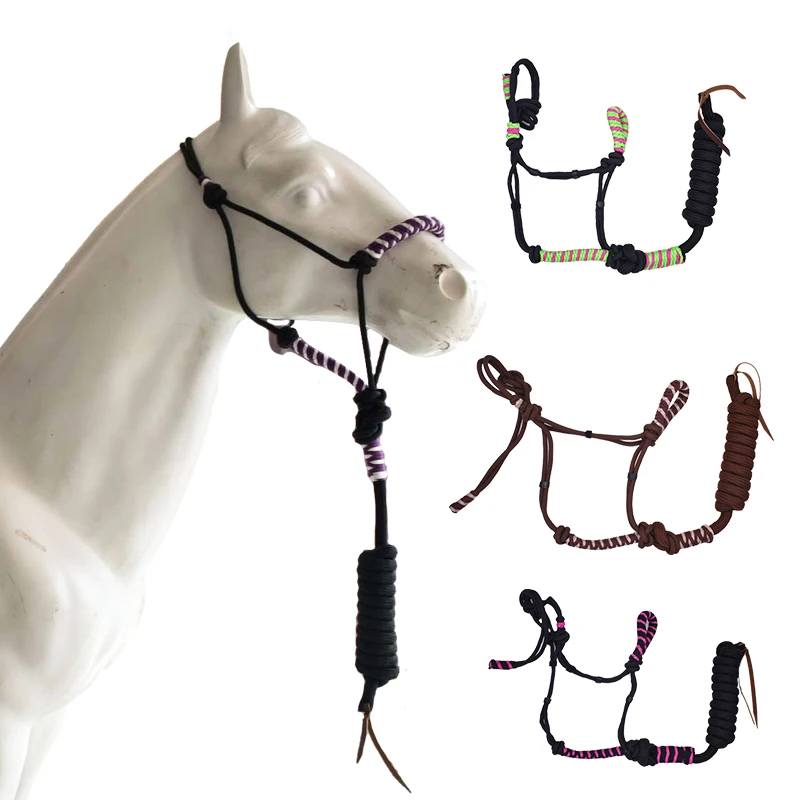 Equestrian training halter halter with rope nylon training halter western halter equestrian supplies
Equestrian training halter halter with rope nylon training halter western halter equestrian supplies