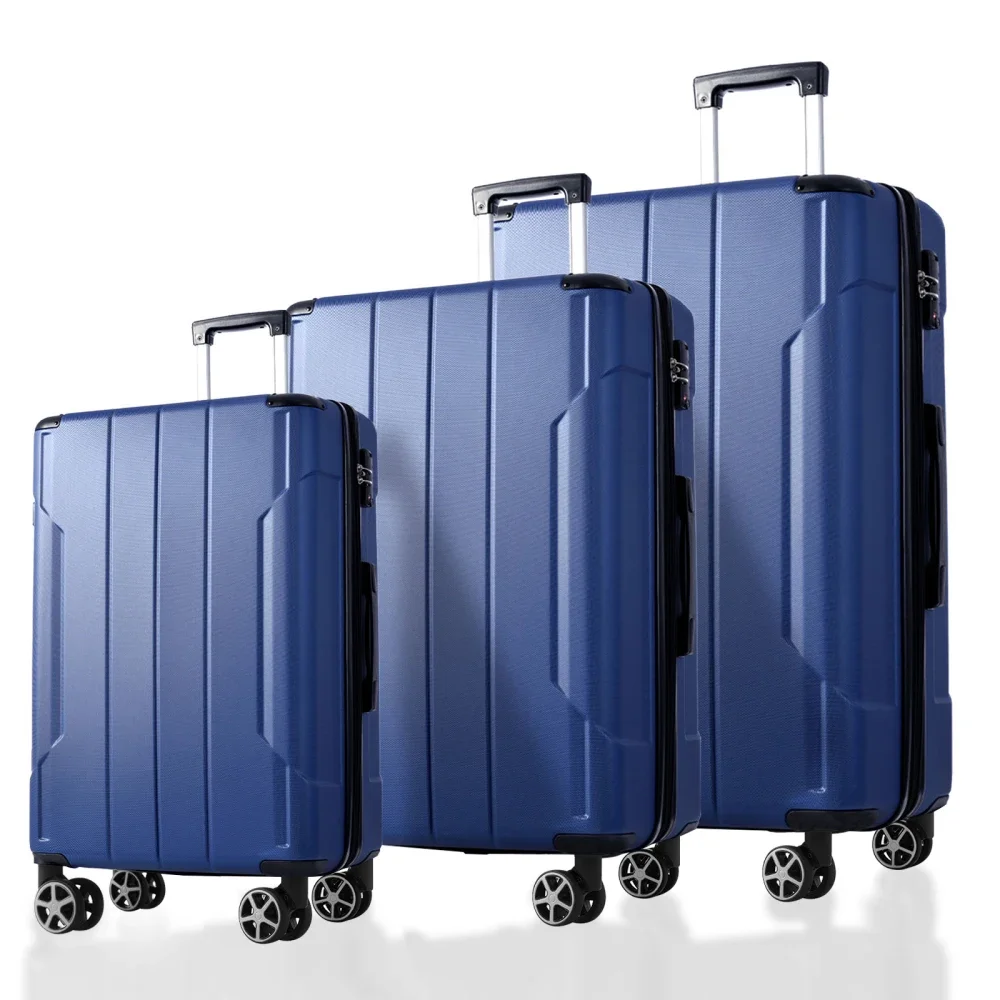 Luggage Sets 3 Piece, Expandable Hard shell ABS Suitcases with Double Spinner, Travel luggage Set with TSA Lock (20/24/28inch)
Luggage Sets 3 Piece, Expandable Hard shell ABS Suitcases with Double Spinner, Travel luggage Set with TSA Lock (20/24/28inch)