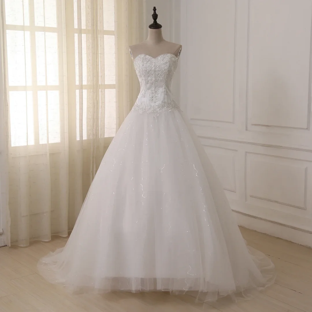 Customized Elegant Ball Gown Corset Wedding DressesSleeveless Sweetheart Sequin Tulle Long Bride Dress Plus Size Vestidos De Nov
Customized Elegant Ball Gown Corset Wedding DressesSleeveless Sweetheart Sequin Tulle Long Bride Dress Plus Size Vestidos De Nov
