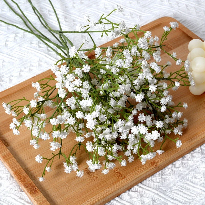 90Heads 52cm White Artificial Flowers Wedding Bouquet Decoration Arrangement Plastic Babies Breath Flower Home Decor
90Heads 52cm White Artificial Flowers Wedding Bouquet Decoration Arrangement Plastic Babies Breath Flower Home Decor