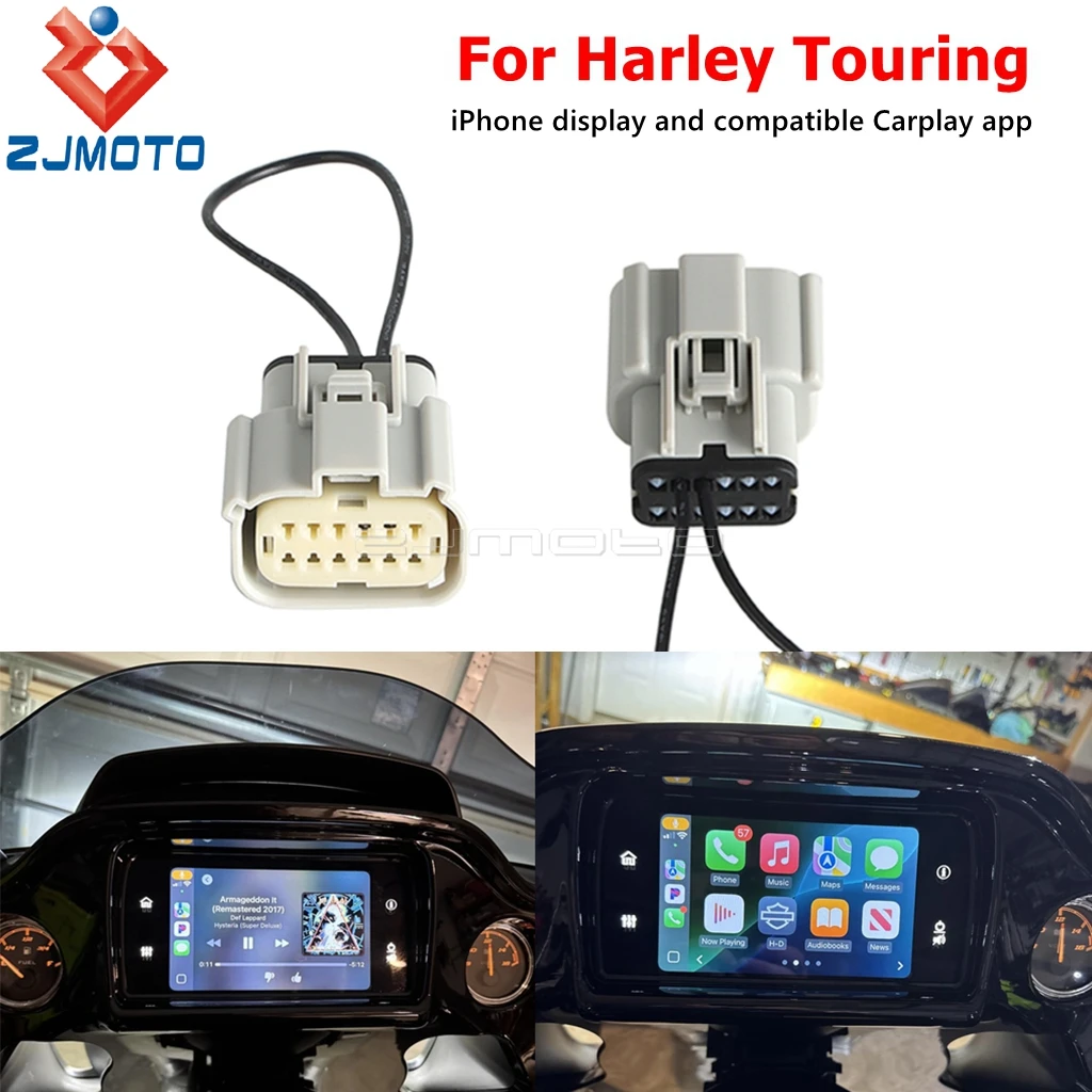 Для Harley Apple Carplay Jumper Plug BOOM GTS Radio приложения Car Play разъем подходит для Touring CVO Street Glide Road Glide 2018-2023
Для Harley Apple Carplay Jumper Plug BOOM GTS Radio приложения Car Play разъем подходит для Touring CVO Street Glide Road Glide 2018-2023
