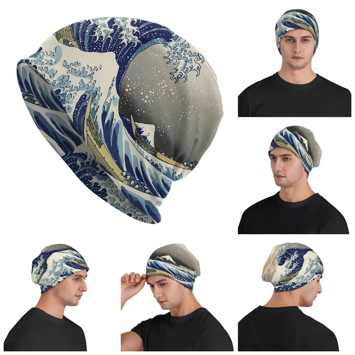 'The Great Wave Off Kanagawa' By Katsushika Hokusai (Reproduction) Warm Knitted Bonnet Hat Autumn Winter Beanies Hats Adult
'The Great Wave Off Kanagawa' By Katsushika Hokusai (Reproduction) Warm Knitted Bonnet Hat Autumn Winter Beanies Hats Adult