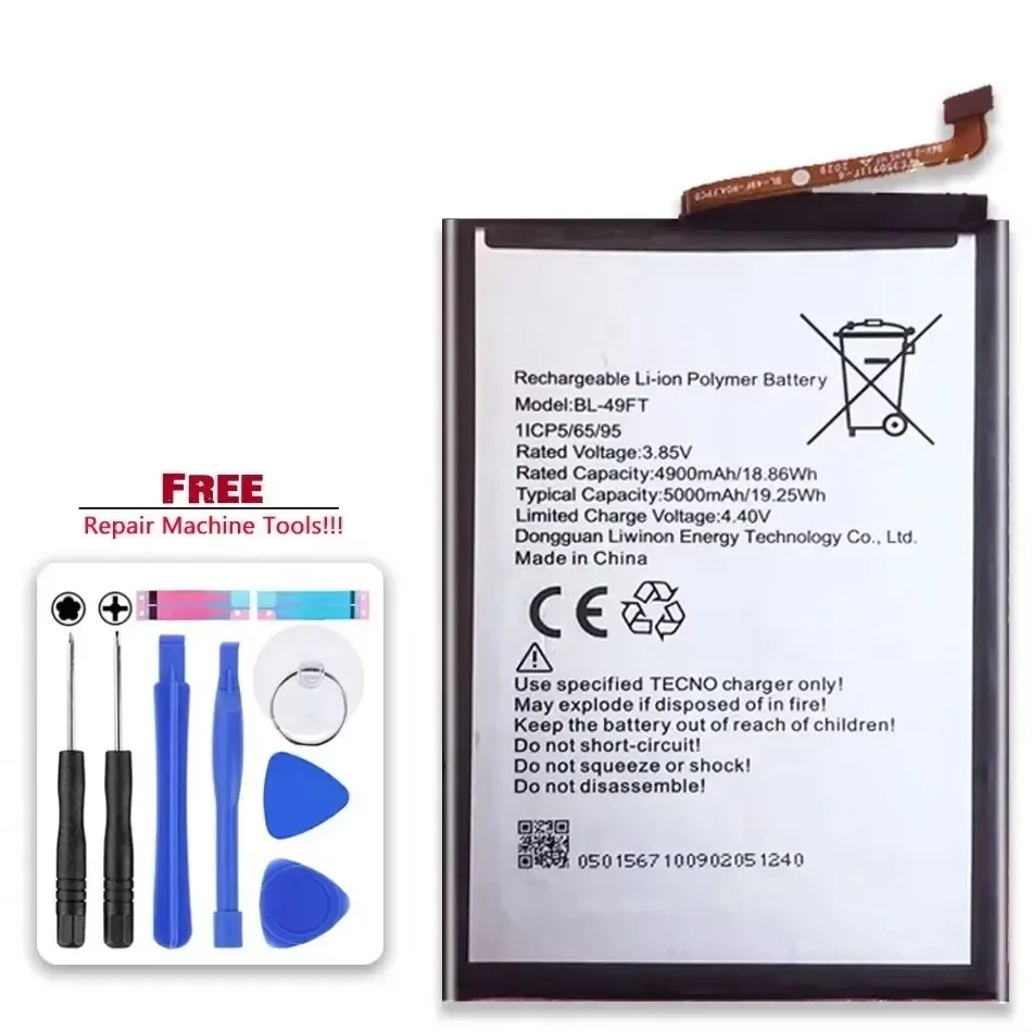 Аккумулятор для мобильного телефона BL-49FT 5000 мАч для TECNO POP 4 POP4 Camon 15 CD6 (CD6j) BL49FT BL 49FT 49 футов Аккумуляторы для мобильных телефонов Bateria
Аккумулятор для мобильного телефона BL-49FT 5000 мАч для TECNO POP 4 POP4 Camon 15 CD6 (CD6j) BL49FT BL 49FT 49 футов Аккумуляторы для мобильных телефонов Bateria