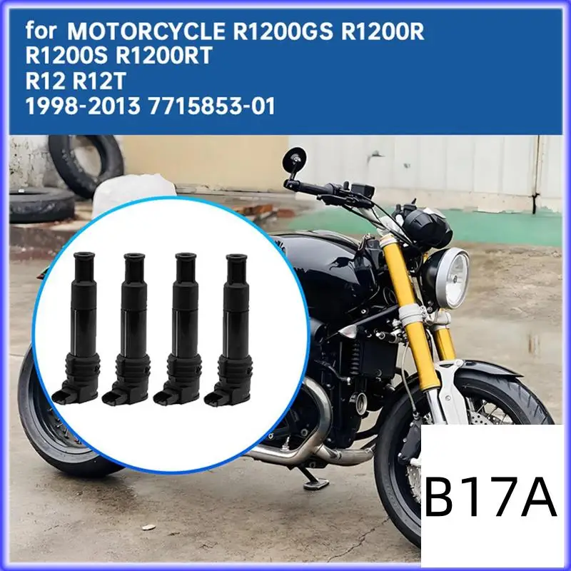 BT-4Pcs Motorcycle-Ignition Coil Kits 7715853-01 1213771585301 For BMW ST Waterbird R1200C/R1200GS R1150 RS R22 0447
BT-4Pcs Motorcycle-Ignition Coil Kits 7715853-01 1213771585301 For BMW ST Waterbird R1200C/R1200GS R1150 RS R22 0447