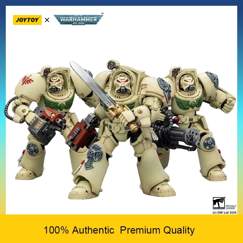 In Stock JOYTOY Warhammer 40K Dark Angels Deathwing Terminator 3-Man Squad 1/18 Sci-Fi Articulated Collectible Action Figures
In Stock JOYTOY Warhammer 40K Dark Angels Deathwing Terminator 3-Man Squad 1/18 Sci-Fi Articulated Collectible Action Figures