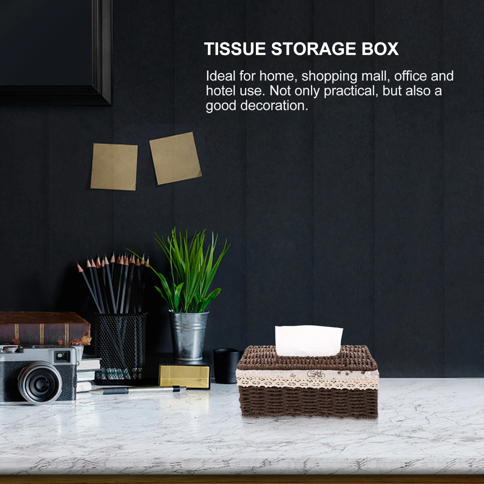 Handwoven Tissue Storage Box Desktop Napkin Container Smooth Paper Towel Pull Practical Home Office Hotel Decoration
Handwoven Tissue Storage Box Desktop Napkin Container Smooth Paper Towel Pull Practical Home Office Hotel Decoration