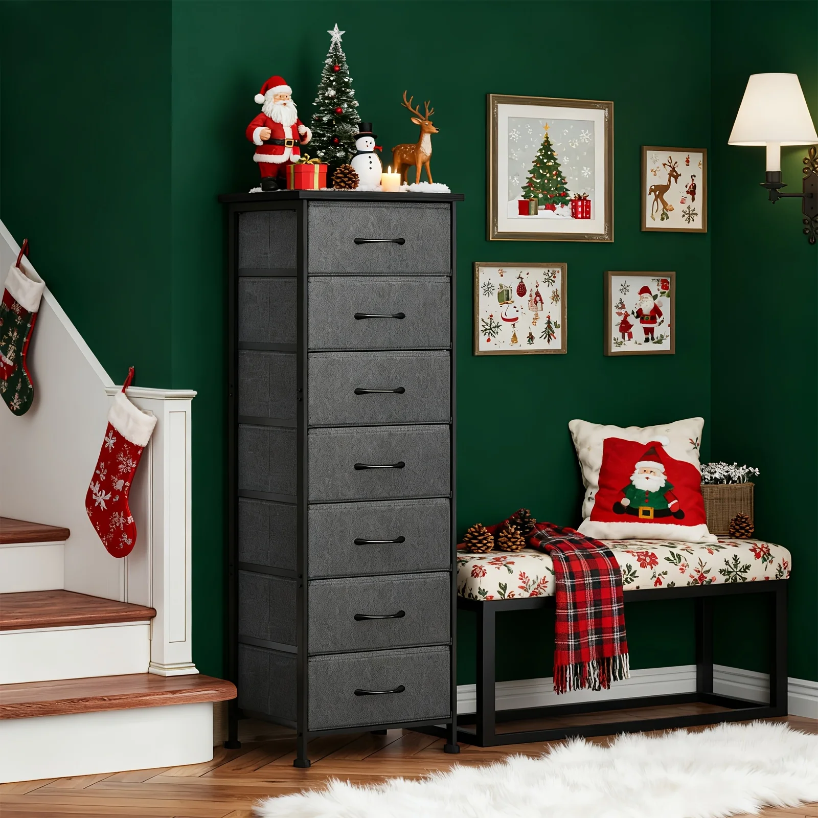 MARIIS WHONLINE Tall Dresser for Bedroom, Storage Organizer with 6/7 Drawers, Vertical Bedside End Table for Bedroom, Sturdy Steel Frame, Nightstand Furniture, Chest Of Drawers for Closet, Dormitory Storage, Heavy Duty Dresser, for Halloween And Christmas
MARIIS WHONLINE Tall Dresser for Bedroom, Storage Organizer with 6/7 Drawers, Vertical Bedside End Table for Bedroom, Sturdy Steel Frame, Nightstand Furniture, Chest Of Drawers for Closet, Dormitory Storage, Heavy Duty Dresser, for Halloween And Christmas