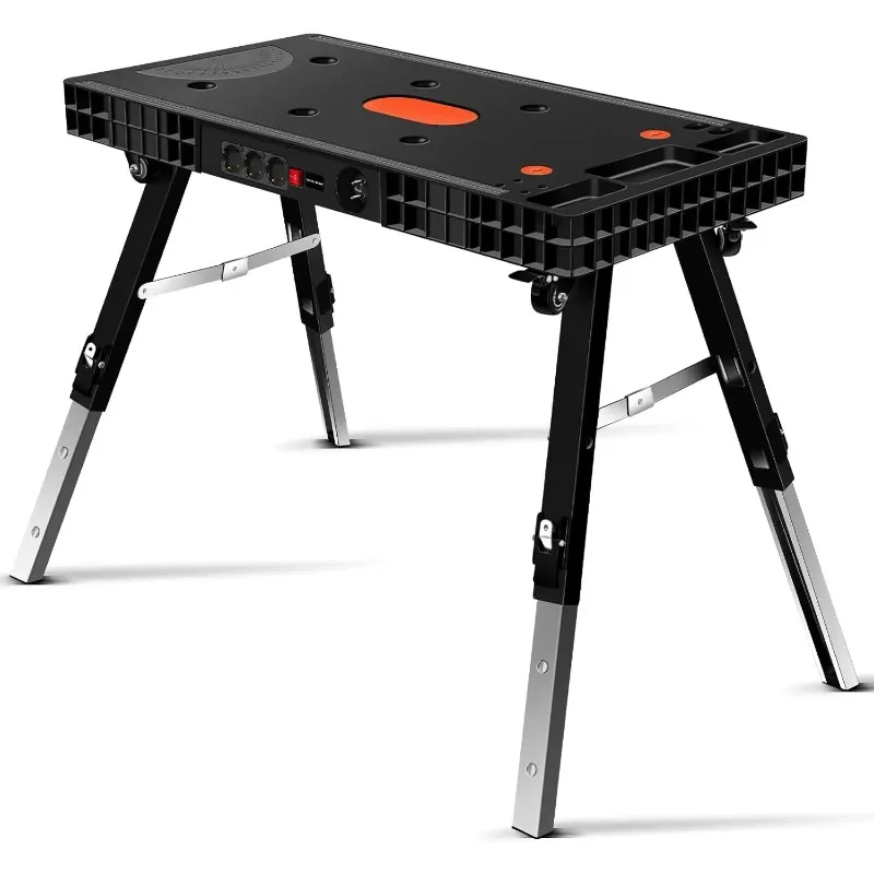 Portable Work Bench and Miter Saw Table for Woodworking Tools and Accessories with Included Wood Clamps Removable Table Legs
Portable Work Bench and Miter Saw Table for Woodworking Tools and Accessories with Included Wood Clamps Removable Table Legs
