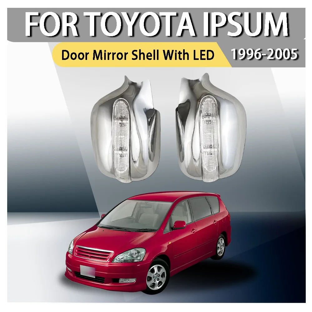 Abs Chrome Plated Silver Car Door Mirror Cover With Led Trim For Toyota Ipsum 1996 - 2005 Car Accessories Exterior Decorate
Abs Chrome Plated Silver Car Door Mirror Cover With Led Trim For Toyota Ipsum 1996 - 2005 Car Accessories Exterior Decorate