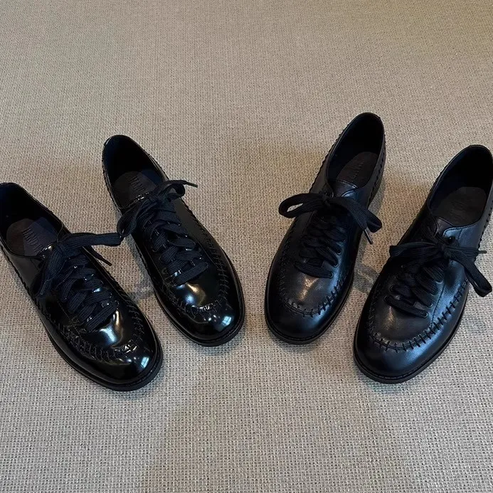 Women Loafers Shoes Designer Heeled Leather Shoes Trend Comfort Walking Shoes Lace Up Fashion Mujer Zapatos Comfortable
Women Loafers Shoes Designer Heeled Leather Shoes Trend Comfort Walking Shoes Lace Up Fashion Mujer Zapatos Comfortable