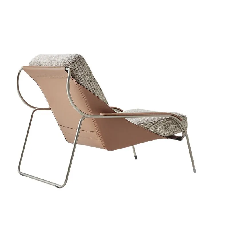 Italian single fabric leather sofa chair, balcony living room, leisure chair
Italian single fabric leather sofa chair, balcony living room, leisure chair