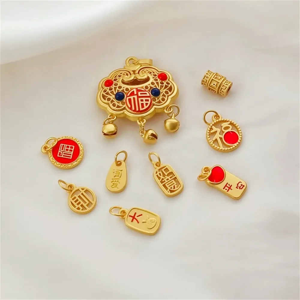 Золотая шестизначная мантра в древнем стиле, бусина-ведро «Фу», персонаж, удача, процветание, кулон в виде счастья, подвеска-цепочка «сделай сам», бирка
Золотая шестизначная мантра в древнем стиле, бусина-ведро «Фу», персонаж, удача, процветание, кулон в виде счастья, подвеска-цепочка «сделай сам», бирка