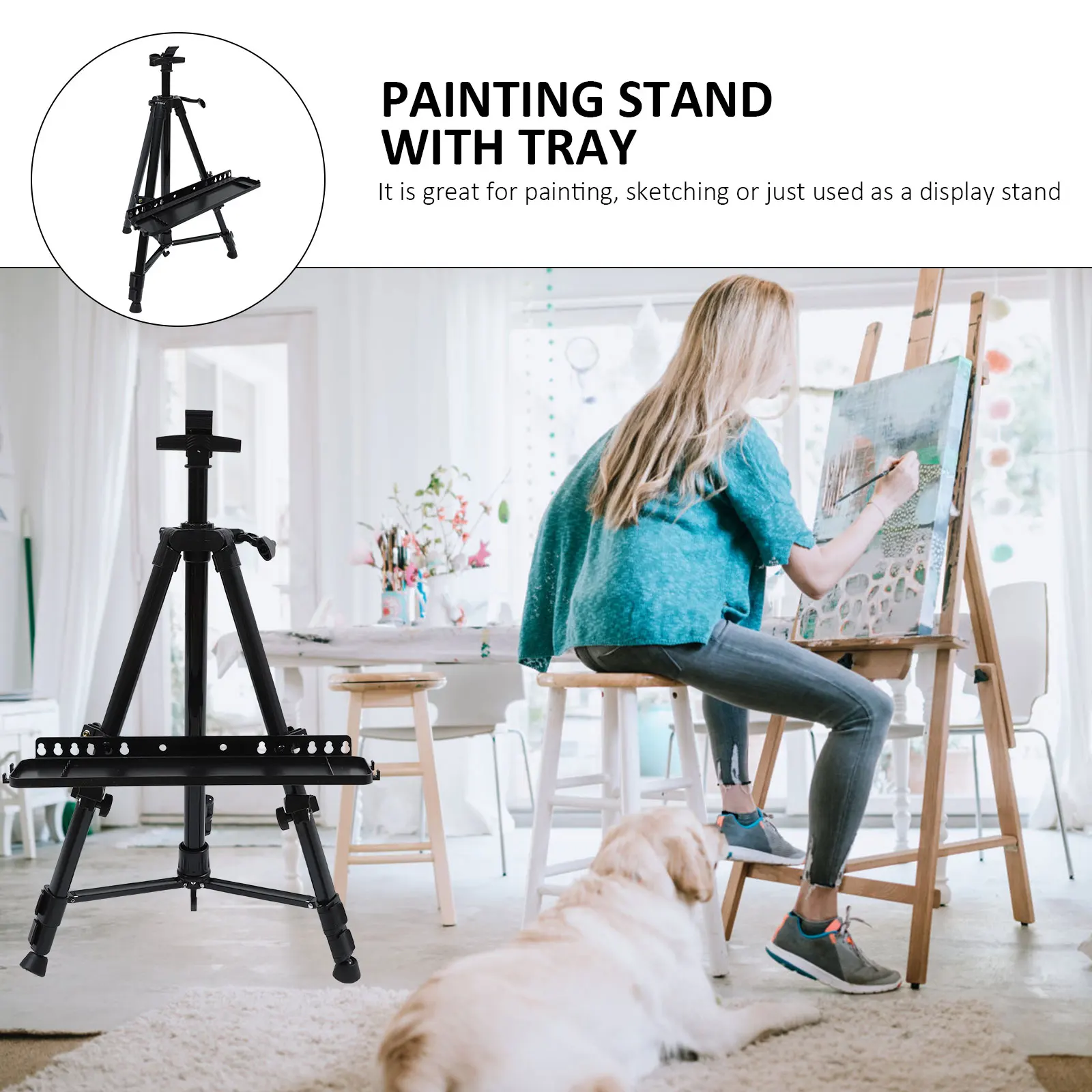Aluminum Easel Adjustable Foldable Drawing Stand for Painting Sketching Display Outdoor Use Professional Art Rack Canvas Stand
Aluminum Easel Adjustable Foldable Drawing Stand for Painting Sketching Display Outdoor Use Professional Art Rack Canvas Stand