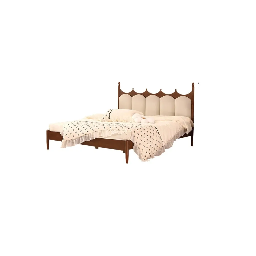 Retro solid wood bed master bedroom 1.8 meters double bed bedroom household small apartment 1.5 meters single bed
Retro solid wood bed master bedroom 1.8 meters double bed bedroom household small apartment 1.5 meters single bed