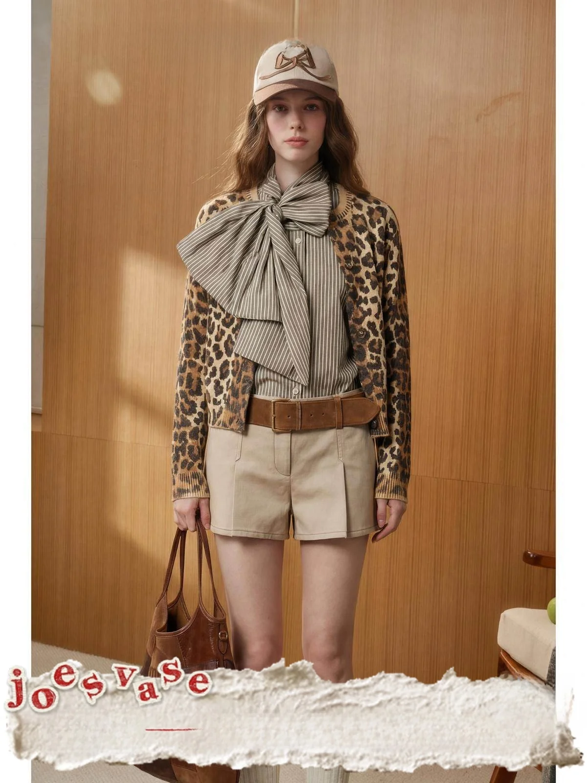 Jo And Flower Vase × LAB Leopard Print Knitwear Women's round Ne Slim Fit Casual Open Cardigan Outerwear 2025 Autumn New Sle
Jo And Flower Vase × LAB Leopard Print Knitwear Women's round Ne Slim Fit Casual Open Cardigan Outerwear 2025 Autumn New Sle