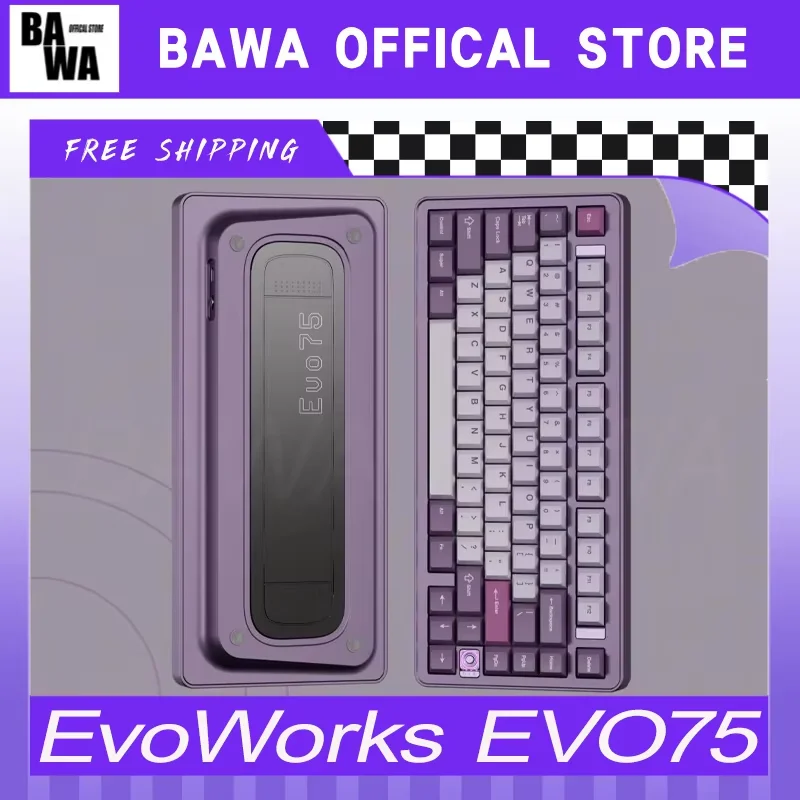 Новая механическая клавиатура EvoWorks EVO75, 3 режима, беспроводная клавиатура, алюминиевый сплав, горячая замена QMK/VIA, пользовательские клавиатуры, клавиатура EVO80
Новая механическая клавиатура EvoWorks EVO75, 3 режима, беспроводная клавиатура, алюминиевый сплав, горячая замена QMK/VIA, пользовательские клавиатуры, клавиатура EVO80