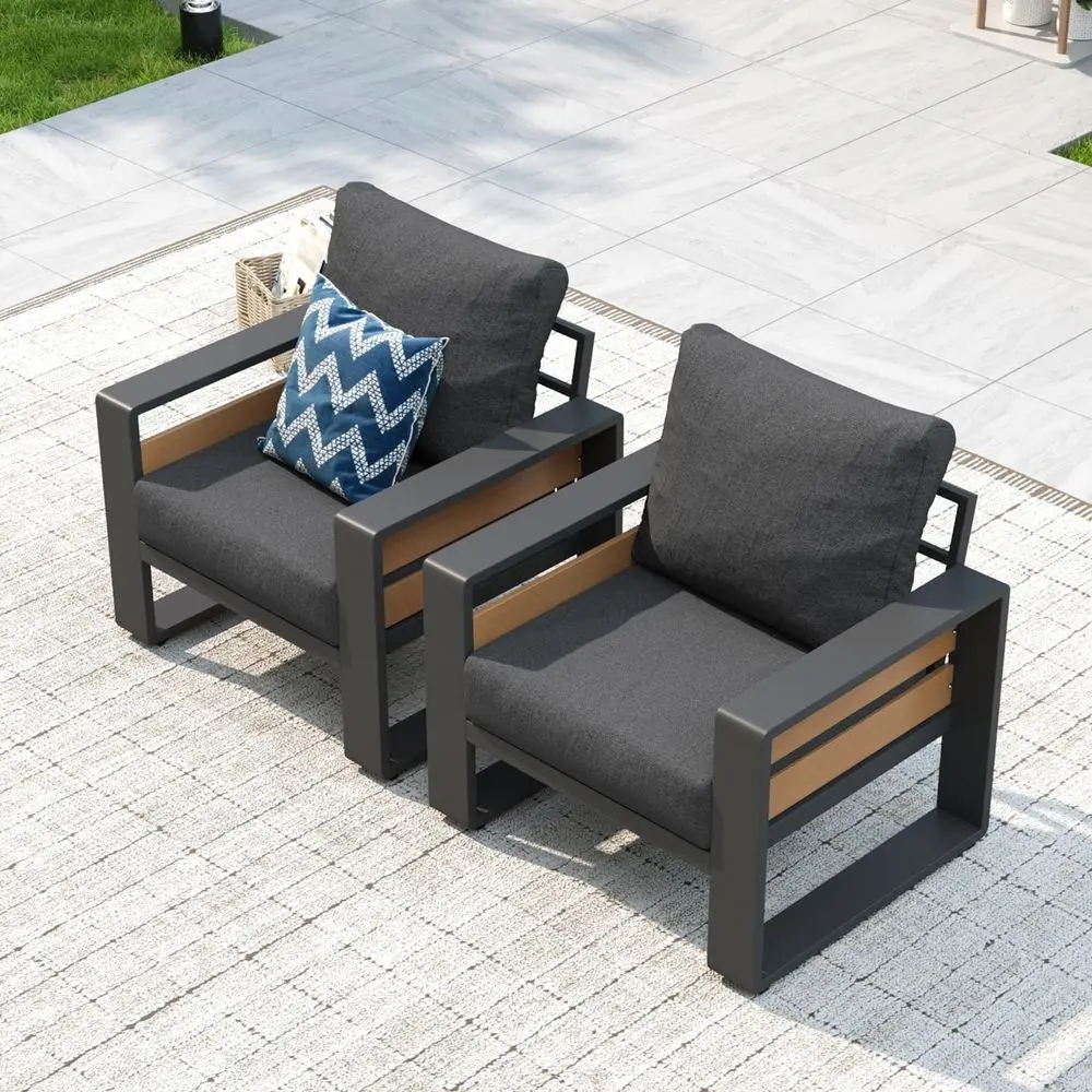 Luxury 2-Piece Outdoor Sectional Patio Set with 6 Olefin Cushions, Grey for Backyard or Porch
Luxury 2-Piece Outdoor Sectional Patio Set with 6 Olefin Cushions, Grey for Backyard or Porch