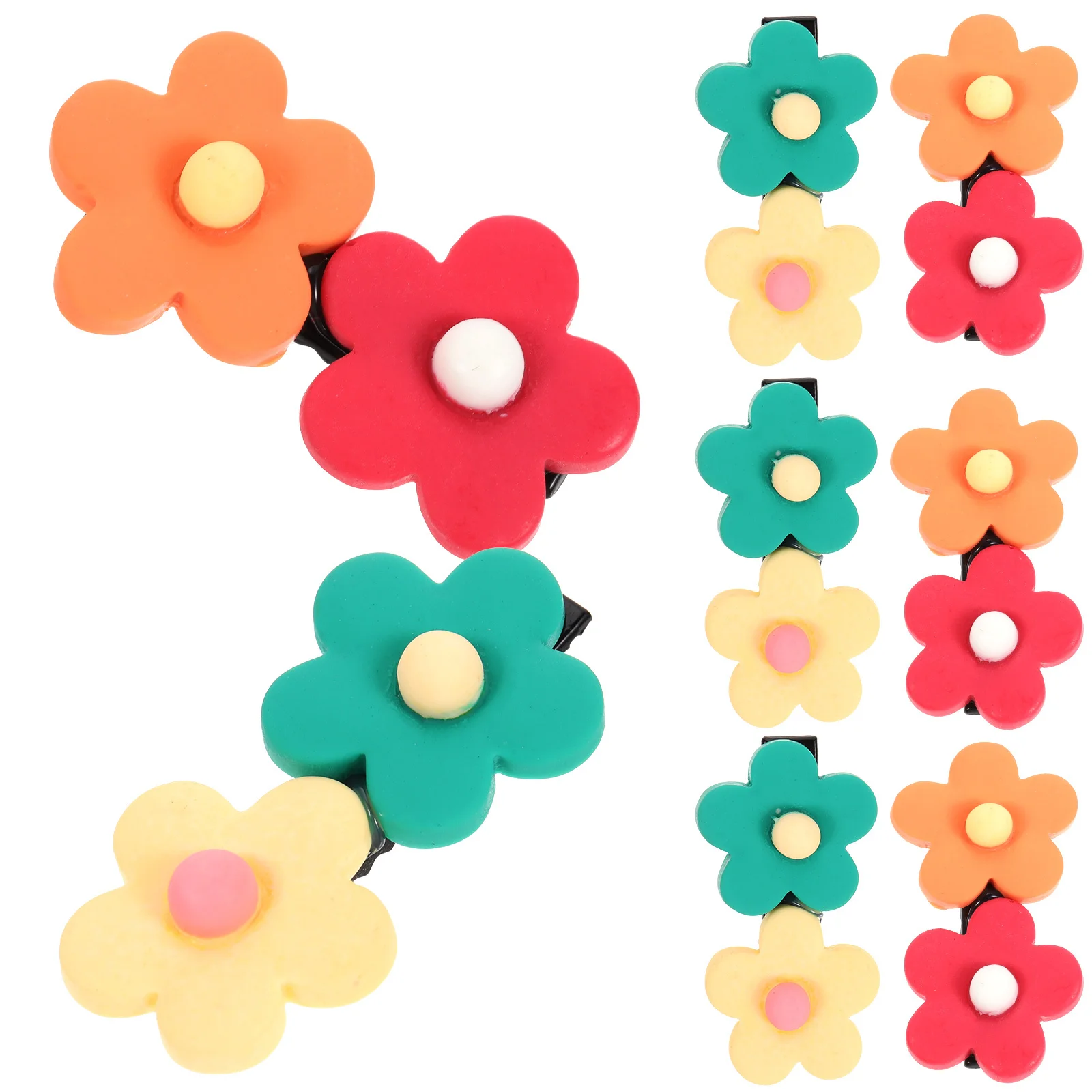 8 pcs Flower Clips Small No Crease Duck Billed Hair Clips For Girls Kids Baby Hair Accessories Lightweight Style
8 pcs Flower Clips Small No Crease Duck Billed Hair Clips For Girls Kids Baby Hair Accessories Lightweight Style