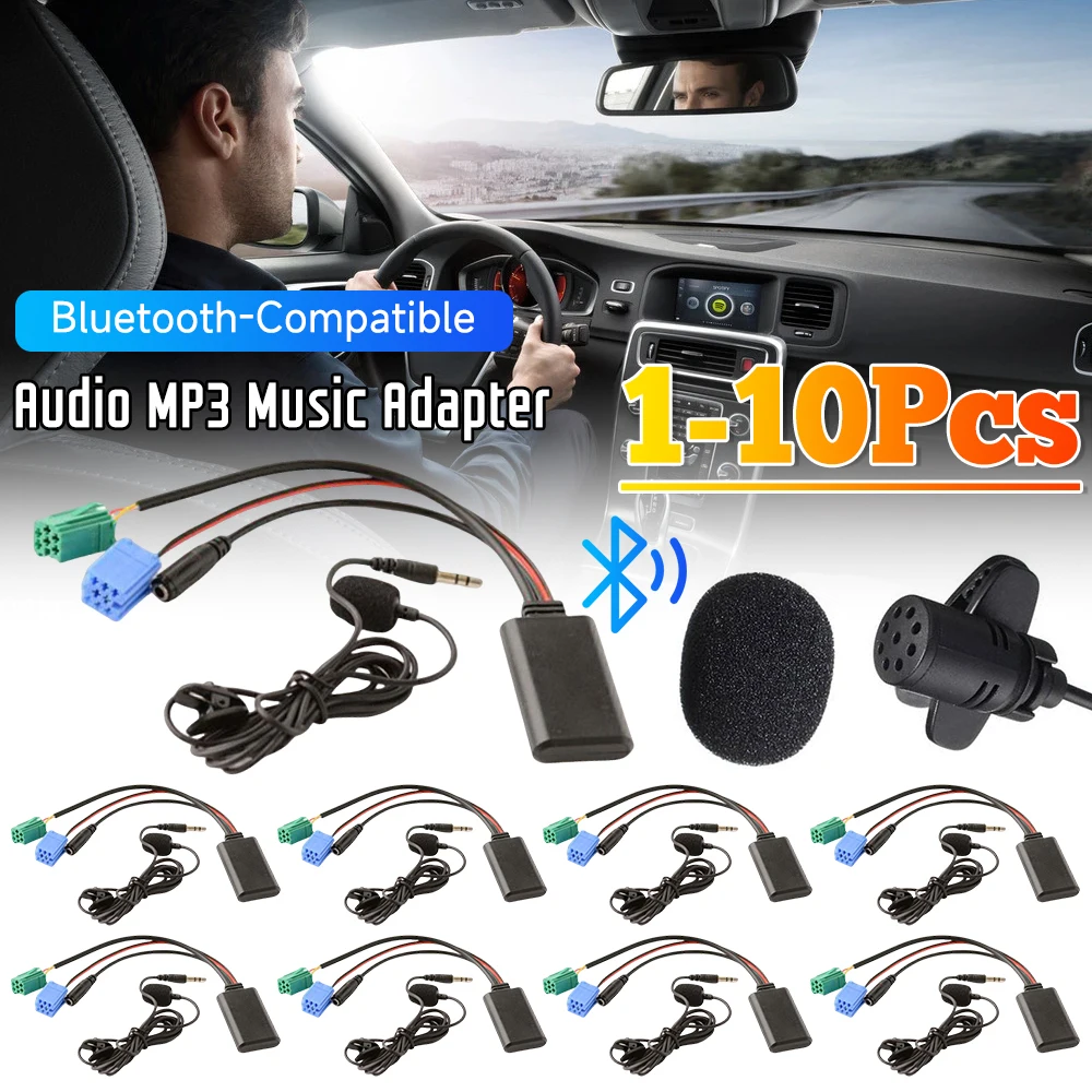 Audio MP3 Music Adapter AUX IN Car Bluetooth-Compatible Adapter Cable with MIC Radio Stereo AUX Cable Adapter for Renault Laguna
Audio MP3 Music Adapter AUX IN Car Bluetooth-Compatible Adapter Cable with MIC Radio Stereo AUX Cable Adapter for Renault Laguna
