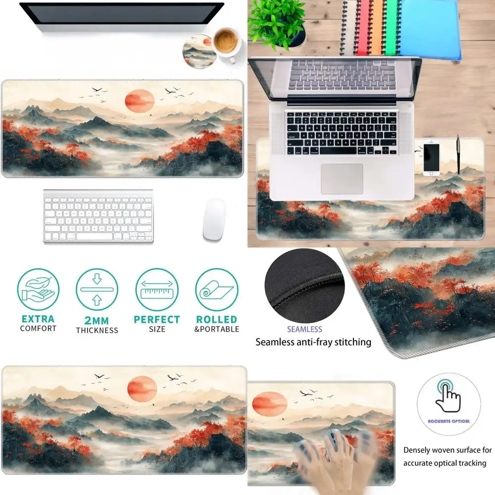 Extended XL Gaming Mouse Pad, 31.5x11.8 Inches, with Anti-Slip Rubber Base and Stitched Edges for Desk Use
Extended XL Gaming Mouse Pad, 31.5x11.8 Inches, with Anti-Slip Rubber Base and Stitched Edges for Desk Use