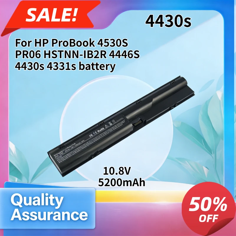 5200mAh High quality Compatible with HP ProBook 4530S PR06 HSTNN-IB2R 4446S 4430s 4331s battery
5200mAh High quality Compatible with HP ProBook 4530S PR06 HSTNN-IB2R 4446S 4430s 4331s battery