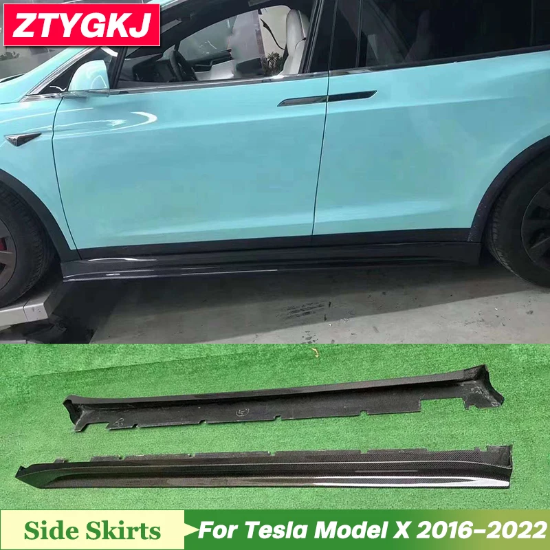 2 PCS High Quality Carbon Fiber Material Side Skirts Lip Extensions Trims For Tesla Model X Tuning 2016-2022
2 PCS High Quality Carbon Fiber Material Side Skirts Lip Extensions Trims For Tesla Model X Tuning 2016-2022