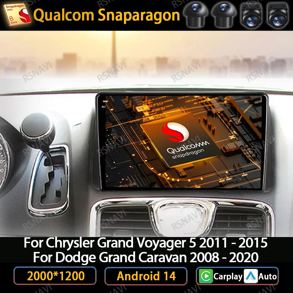 Автомагнитола на Android 14 для Chrysler Grand Voyager 5 2011 - 2015 для Dodge Grand Caravan 2008 - 2020 мультимедийный плеер GPS 4G WIFI
Автомагнитола на Android 14 для Chrysler Grand Voyager 5 2011 - 2015 для Dodge Grand Caravan 2008 - 2020 мультимедийный плеер GPS 4G WIFI