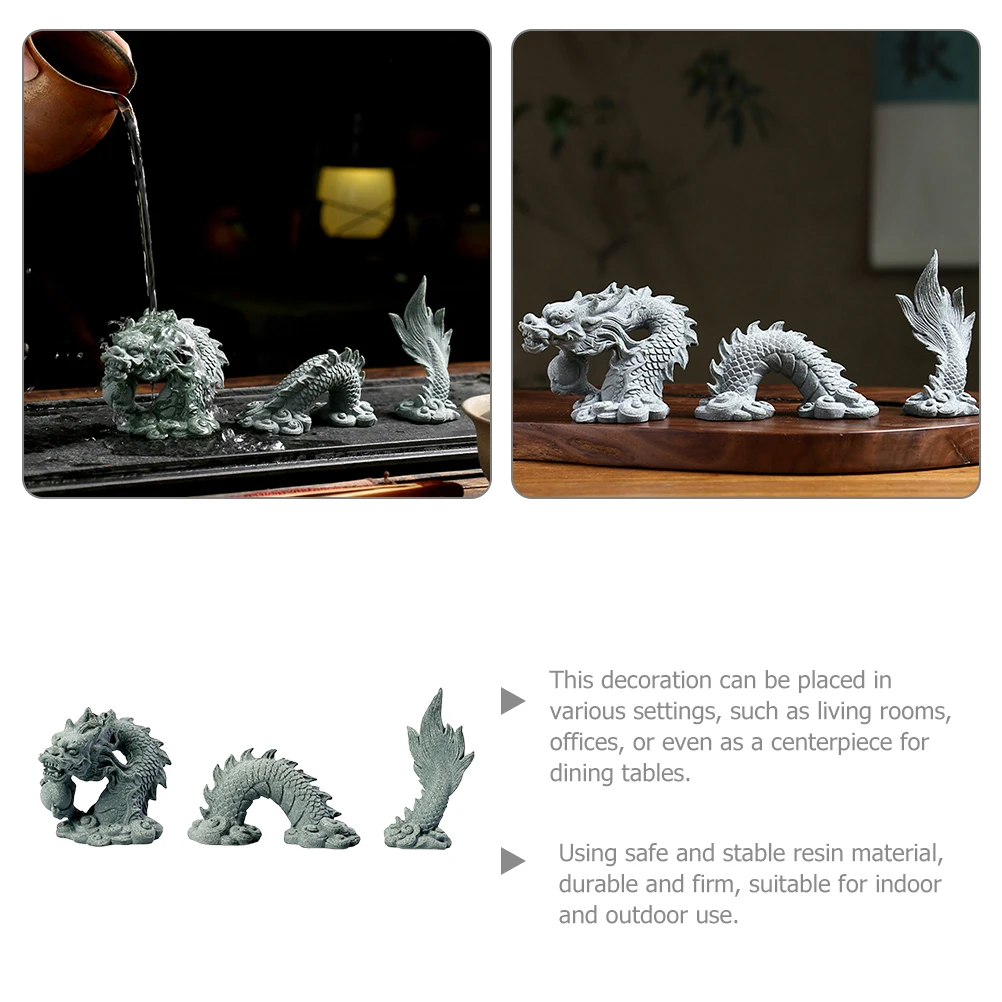 1 set Dragon Statue Set Bonsai Decorations Mini Landscape Sculpture Gray Office Dragon Statue Prop Garden Pet Use
1 set Dragon Statue Set Bonsai Decorations Mini Landscape Sculpture Gray Office Dragon Statue Prop Garden Pet Use