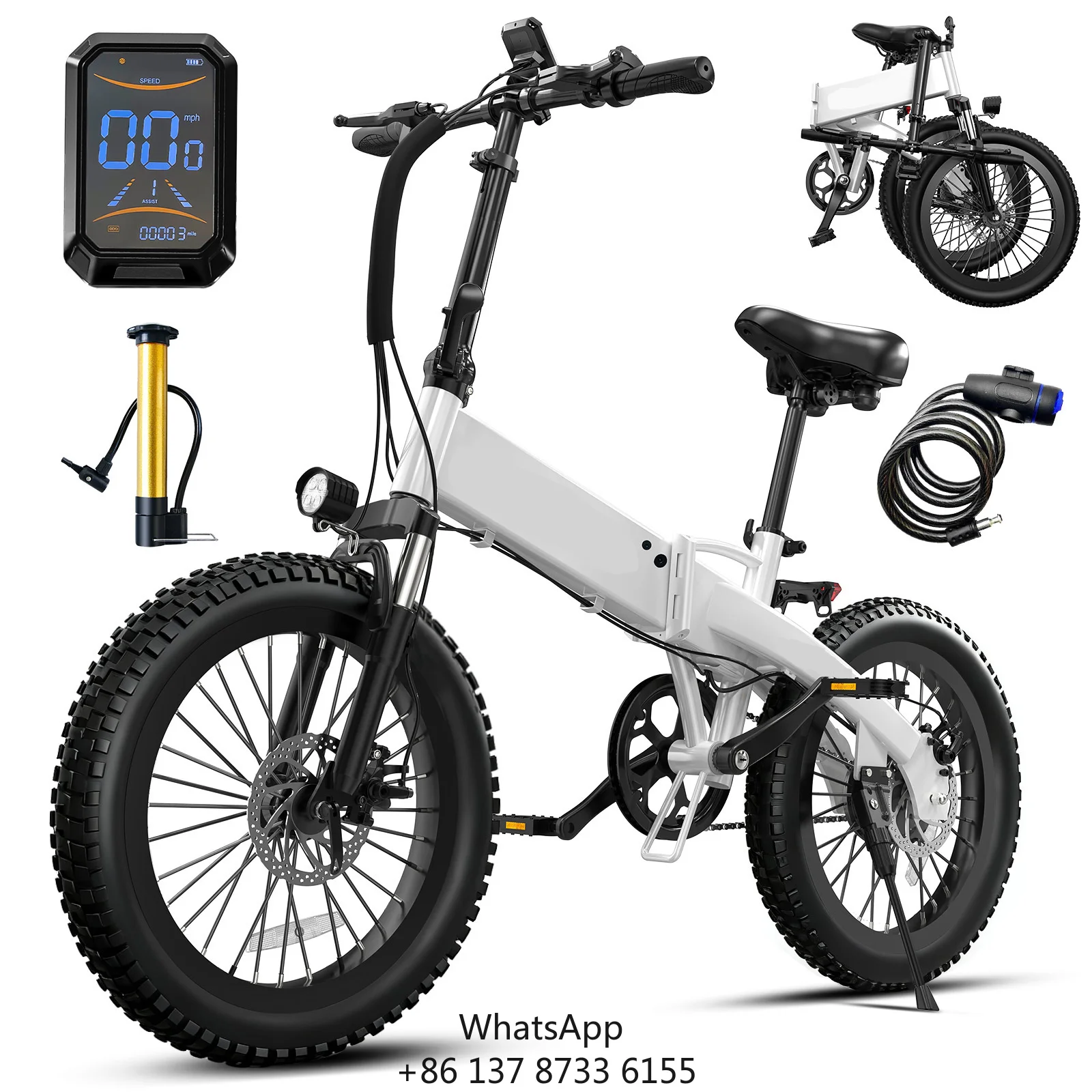 350W High Folding Electric Bike 48V 7.8Ah Lithium Battery 32Km/h Max Speed Long Range Commuter Trail E-Bike
350W High Folding Electric Bike 48V 7.8Ah Lithium Battery 32Km/h Max Speed Long Range Commuter Trail E-Bike