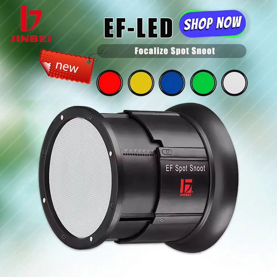 JINBEI EF-LED Spotlight Phtography Video Light Accessory Zoom Stage Microfilm Light Effect Props
JINBEI EF-LED Spotlight Phtography Video Light Accessory Zoom Stage Microfilm Light Effect Props