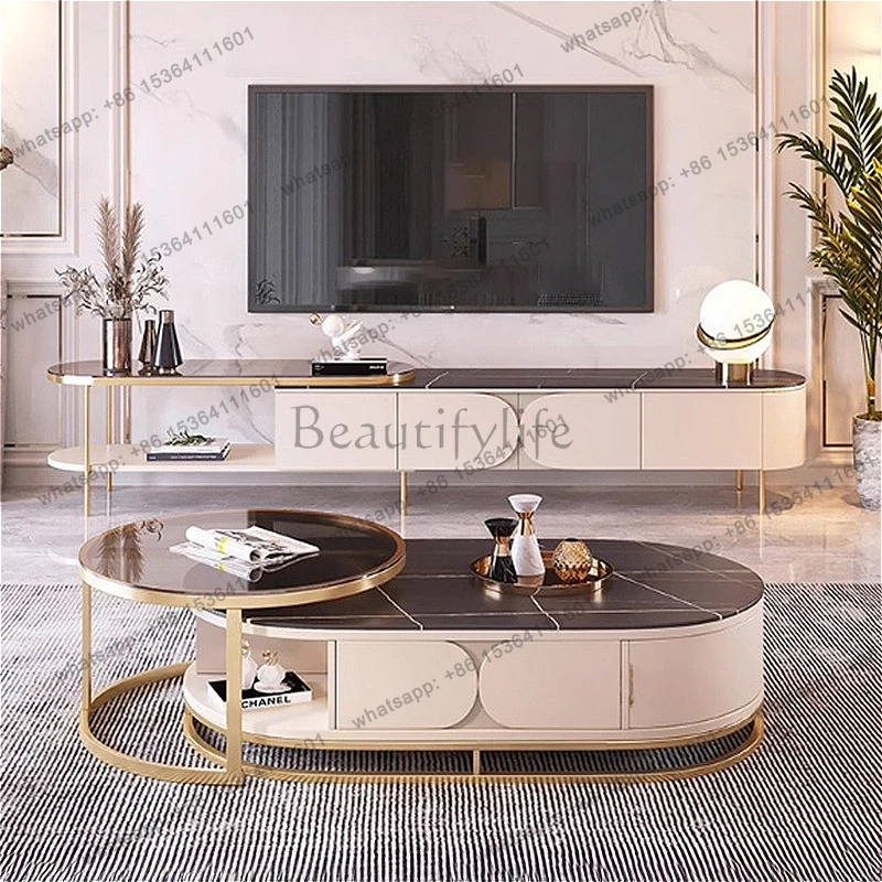 Italian Minimalist Rock Slab Coffee Table Set Modern Minimalist Living Room Floor Cabinet Creative Design Home Furniture
Italian Minimalist Rock Slab Coffee Table Set Modern Minimalist Living Room Floor Cabinet Creative Design Home Furniture