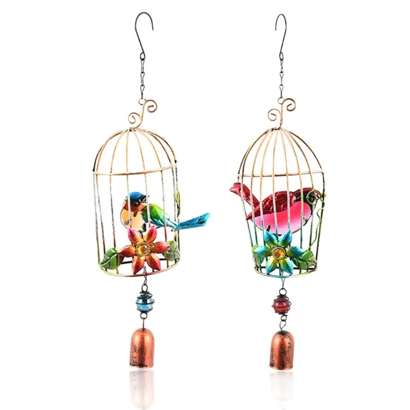 2pcs Painted Wind Pendant Birdcage Windchime Vintage Hanging Decorations
2pcs Painted Wind Pendant Birdcage Windchime Vintage Hanging Decorations