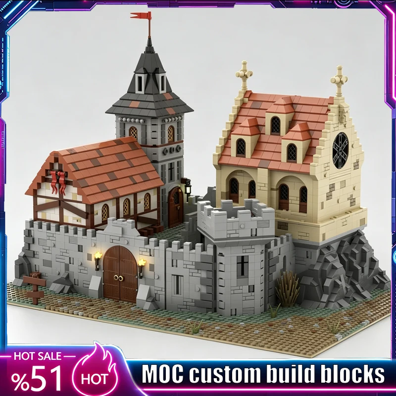 4747Parts MOC Medieval Castle Village Scene Model Custom Building Blocks DIY Architecture Puzzle Collector Display Holiday Gifts
4747Parts MOC Medieval Castle Village Scene Model Custom Building Blocks DIY Architecture Puzzle Collector Display Holiday Gifts