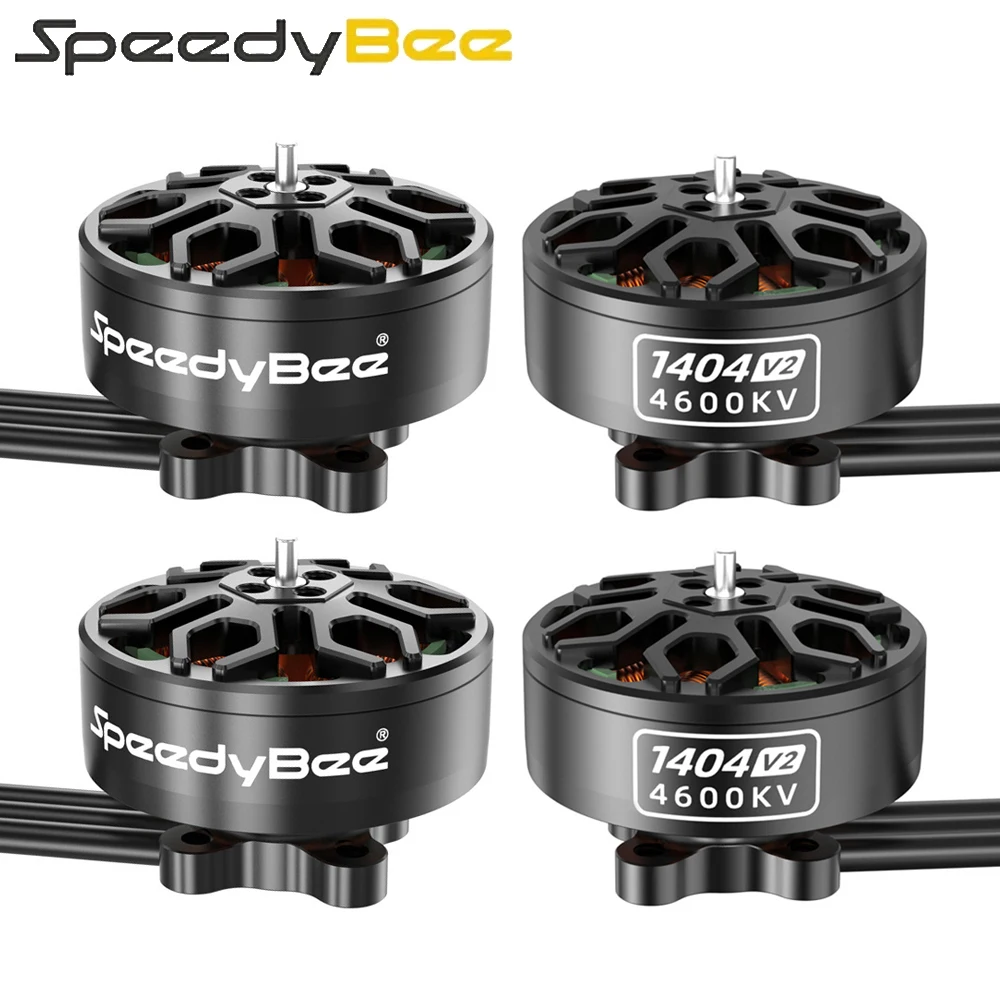 4pcs/lot Speedybee 1404 V2 KV4600 4S 200W Brushless Motor For 2.5 to 4.0-inch/Bee25 FPV Drone RC Parts
4pcs/lot Speedybee 1404 V2 KV4600 4S 200W Brushless Motor For 2.5 to 4.0-inch/Bee25 FPV Drone RC Parts