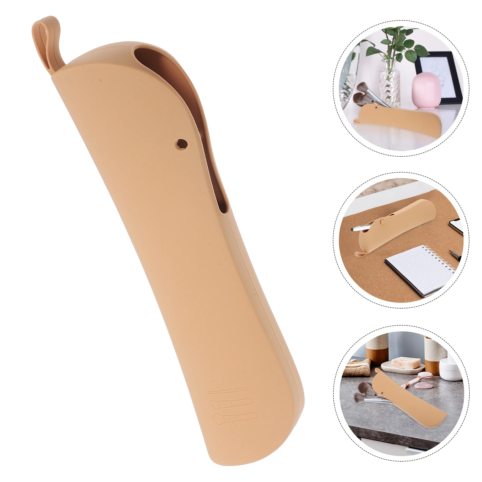 Makeup Eyebrow Pencil Case Brush Travel Bag Toiletry Holder Silica Gel Brushes Holders for 
Makeup Eyebrow Pencil Case Brush Travel Bag Toiletry Holder Silica Gel Brushes Holders for