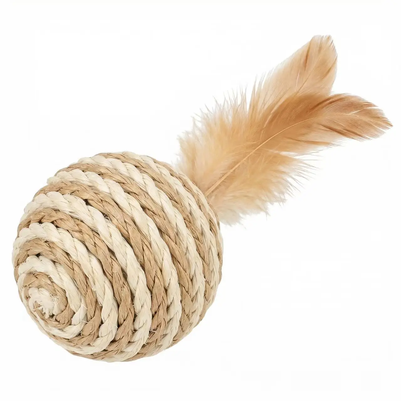 Cat Toys Sisal Spherical Feathers Hand-woven Sand Sounds Interactive Cat Toys
Cat Toys Sisal Spherical Feathers Hand-woven Sand Sounds Interactive Cat Toys