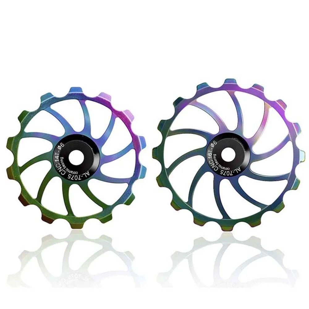 Mountain Bike MTB Ceramics Pulley Wheel 14T 16T Bicycle Parts Guide Roller Bearing Guide Wheel Rear Derailleur
Mountain Bike MTB Ceramics Pulley Wheel 14T 16T Bicycle Parts Guide Roller Bearing Guide Wheel Rear Derailleur