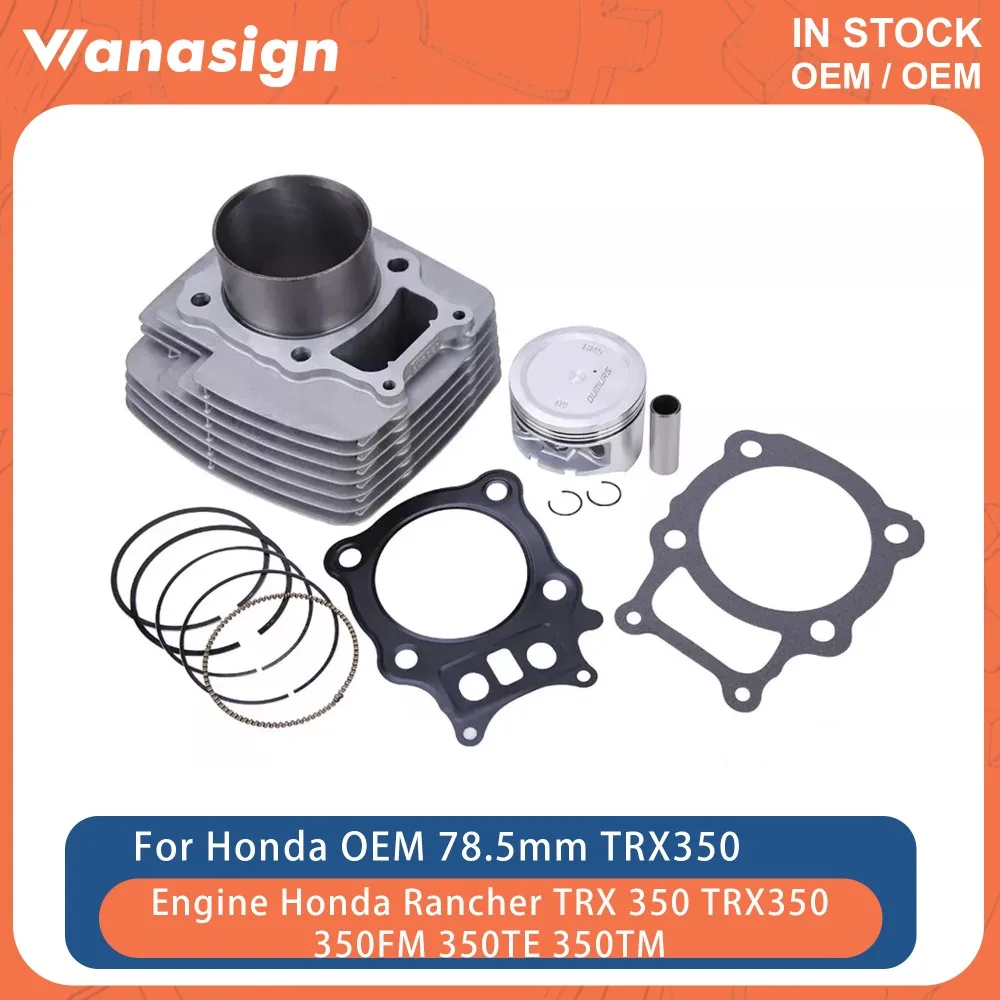Cylinder Head 78.5mm Piston Gasket Kit For Honda Rancher 329cc TRX 350 TRX350 350FM 350TE 350TM 2x4 4x4 ES ATV 12100-HN5-670
Cylinder Head 78.5mm Piston Gasket Kit For Honda Rancher 329cc TRX 350 TRX350 350FM 350TE 350TM 2x4 4x4 ES ATV 12100-HN5-670