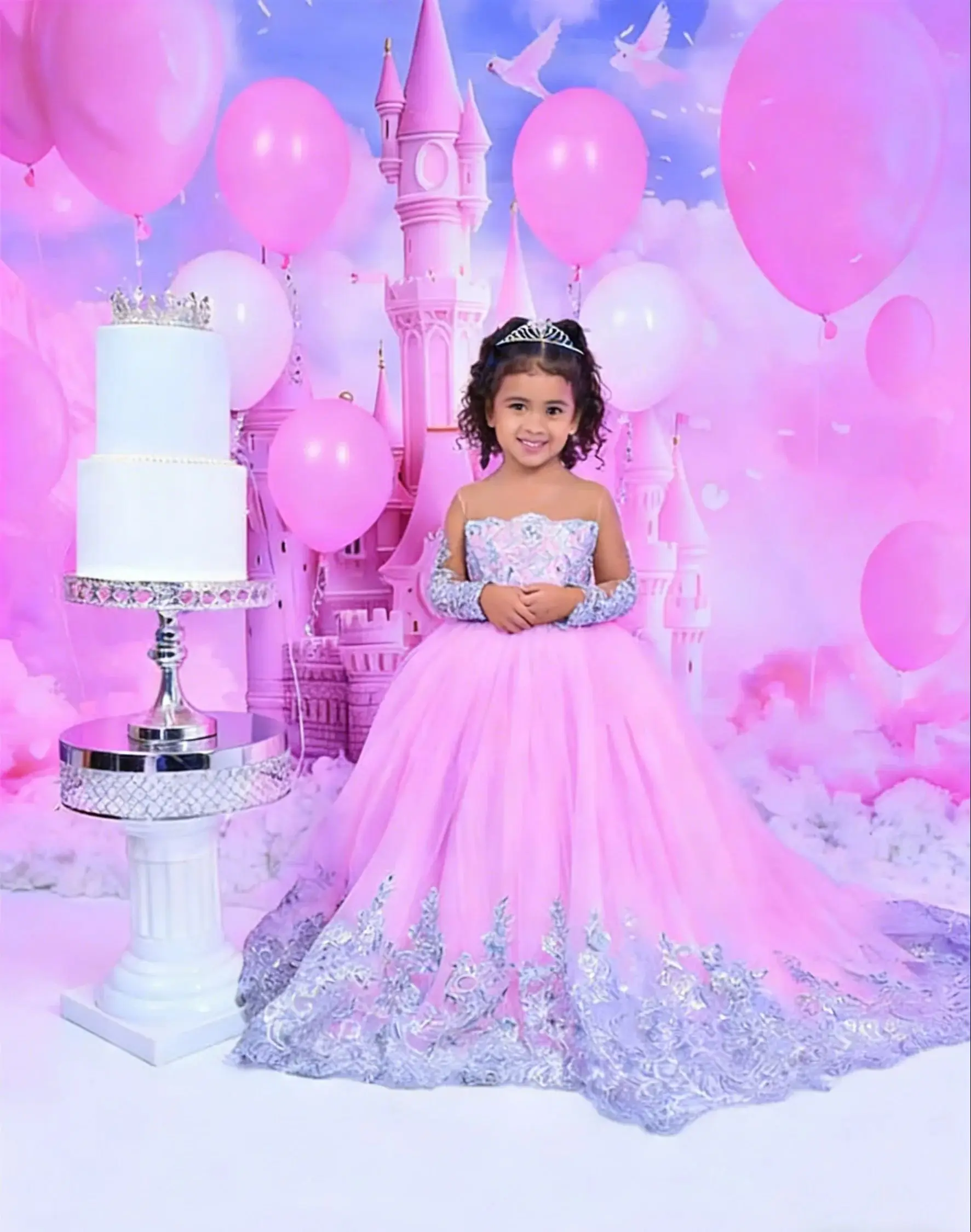 Pink Tulle Fluffy Flower Girls Dress For Wedding Lace Applique With Long Tail Kids Birthday Party First Communion Gown Custom
Pink Tulle Fluffy Flower Girls Dress For Wedding Lace Applique With Long Tail Kids Birthday Party First Communion Gown Custom