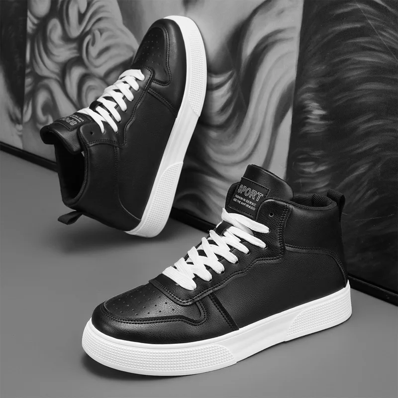 Skateboarding Shoes Men Flat Comfortable Leather Casual Vulcanized Shoes Trendy Classic Breathable White Sneakers Man Plus Size
Skateboarding Shoes Men Flat Comfortable Leather Casual Vulcanized Shoes Trendy Classic Breathable White Sneakers Man Plus Size