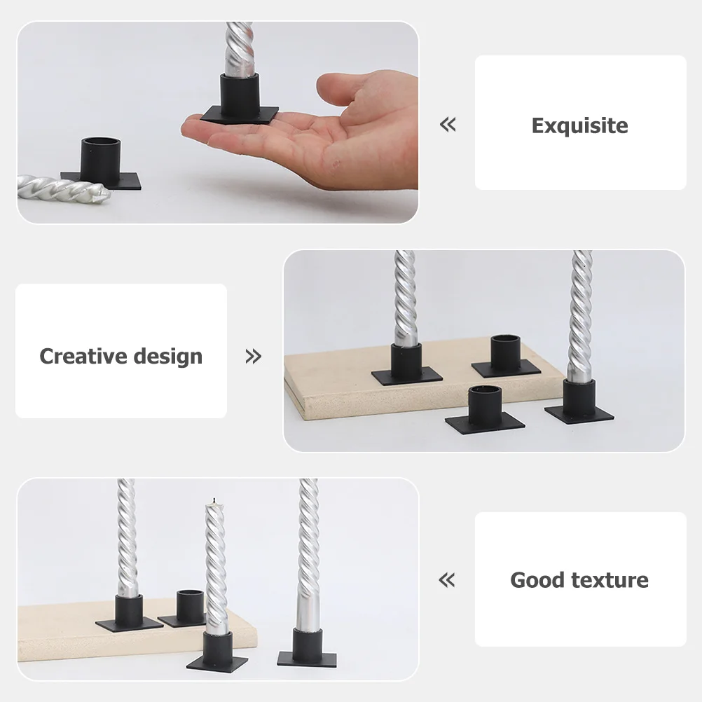 4Pcs Iron Art Candleholder Decorative Square Stand Black Candlestick Home Decor Living Room Dining Room Holiday
4Pcs Iron Art Candleholder Decorative Square Stand Black Candlestick Home Decor Living Room Dining Room Holiday