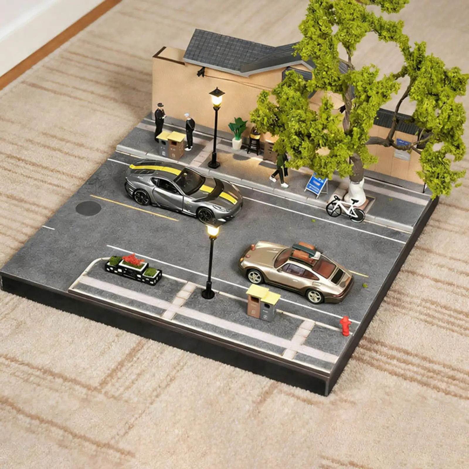 Витрина для моделей автомобилей 1/64, диорама-фотопейзаж, архитектурный реквизит, миниатюрная сцена, демонстрационный бокс-органайзер
Витрина для моделей автомобилей 1/64, диорама-фотопейзаж, архитектурный реквизит, миниатюрная сцена, демонстрационный бокс-органайзер