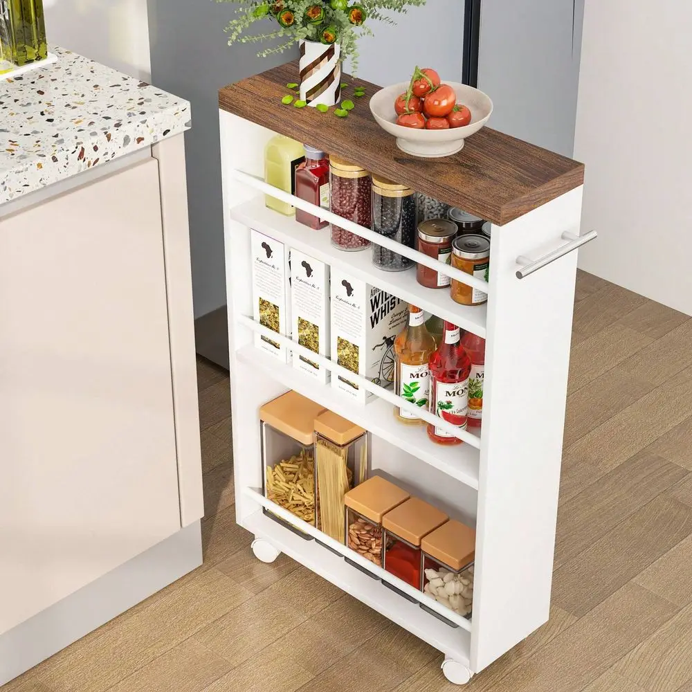 Slim Storage Cart, Rolling Narrow Kitchen Cart On Wheels For Small Place, 4Tier Slide Out Slim Utility Cart Skinny Laundry Cart
Slim Storage Cart, Rolling Narrow Kitchen Cart On Wheels For Small Place, 4Tier Slide Out Slim Utility Cart Skinny Laundry Cart