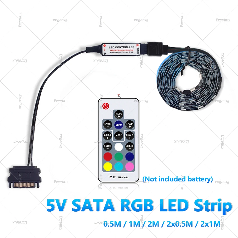 Интерфейс SATA постоянного тока 5 В, светодиодная лента RGB, 4-контактный светодиодный контроллер SATA RGB с мини-17 клавишами, радиочастотный пульт дистанционного управления для ПК, компьютерного корпуса, украшение
Интерфейс SATA постоянного тока 5 В, светодиодная лента RGB, 4-контактный светодиодный контроллер SATA RGB с мини-17 клавишами, радиочастотный пульт дистанционного управления для ПК, компьютерного корпуса, украшение