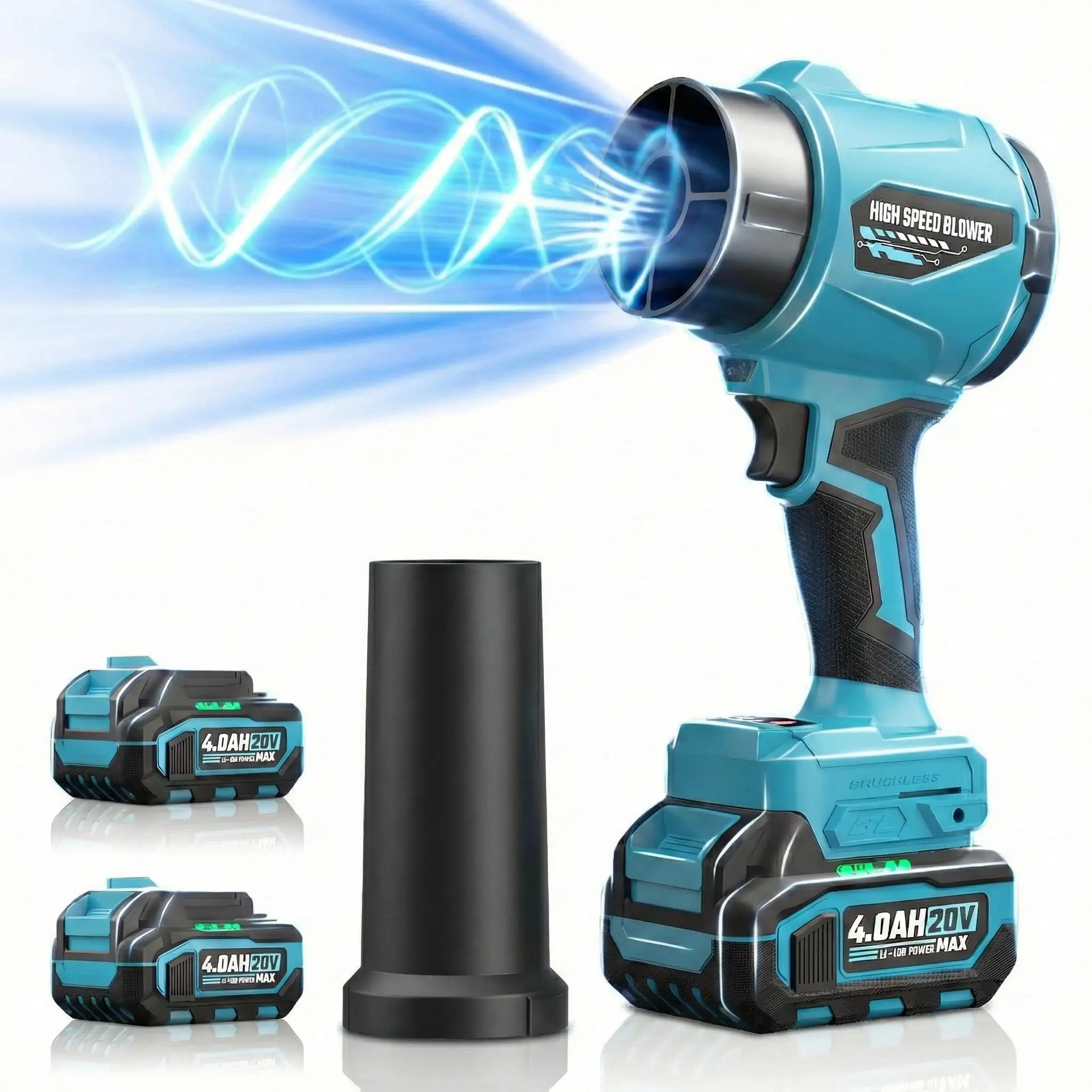 40000RPM Electric Air Blower 576 km/h Cordless Leaf Blower Clean Fallen Leaves Dust Snow Tool For Makita Battery Pin
40000RPM Electric Air Blower 576 km/h Cordless Leaf Blower Clean Fallen Leaves Dust Snow Tool For Makita Battery Pin