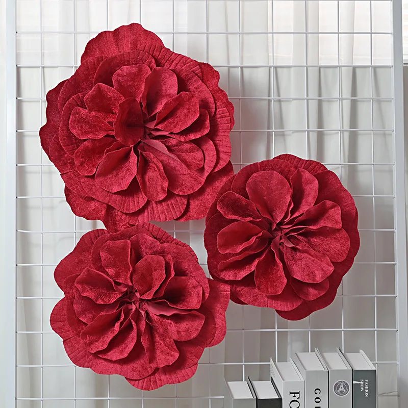 30-40 Cm Flat Tea Rose Head Artificial Velvet Flower Wall Background Layout Layout Wedding Home Decoration Flower Photography
30-40 Cm Flat Tea Rose Head Artificial Velvet Flower Wall Background Layout Layout Wedding Home Decoration Flower Photography