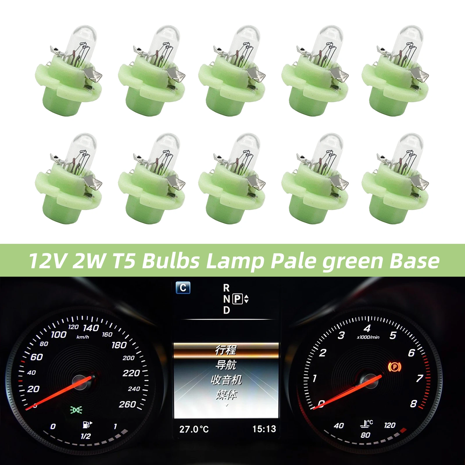 10pcs T5 Bulbs Lamps for Audi Mercedes Benz BMW Opel Volvo Car Bulb interior Car Bulbs Lamps12V 2.0W Pale green Base
10pcs T5 Bulbs Lamps for Audi Mercedes Benz BMW Opel Volvo Car Bulb interior Car Bulbs Lamps12V 2.0W Pale green Base