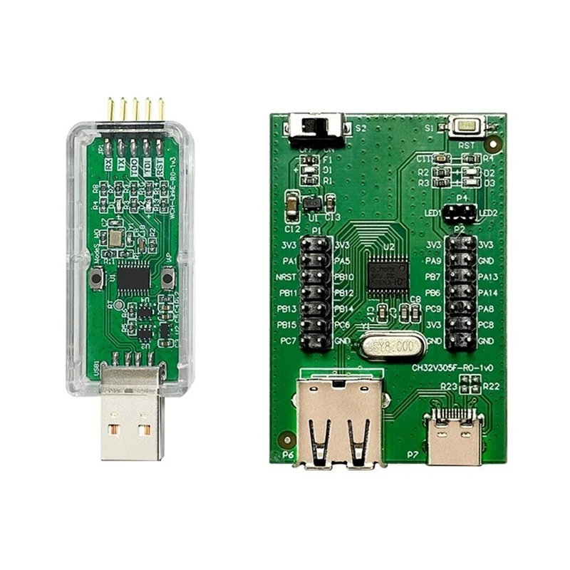 Макетная плата CH32V305, 32-битная оценочная плата микроконтроллера RISC-V Interconnect
Макетная плата CH32V305, 32-битная оценочная плата микроконтроллера RISC-V Interconnect